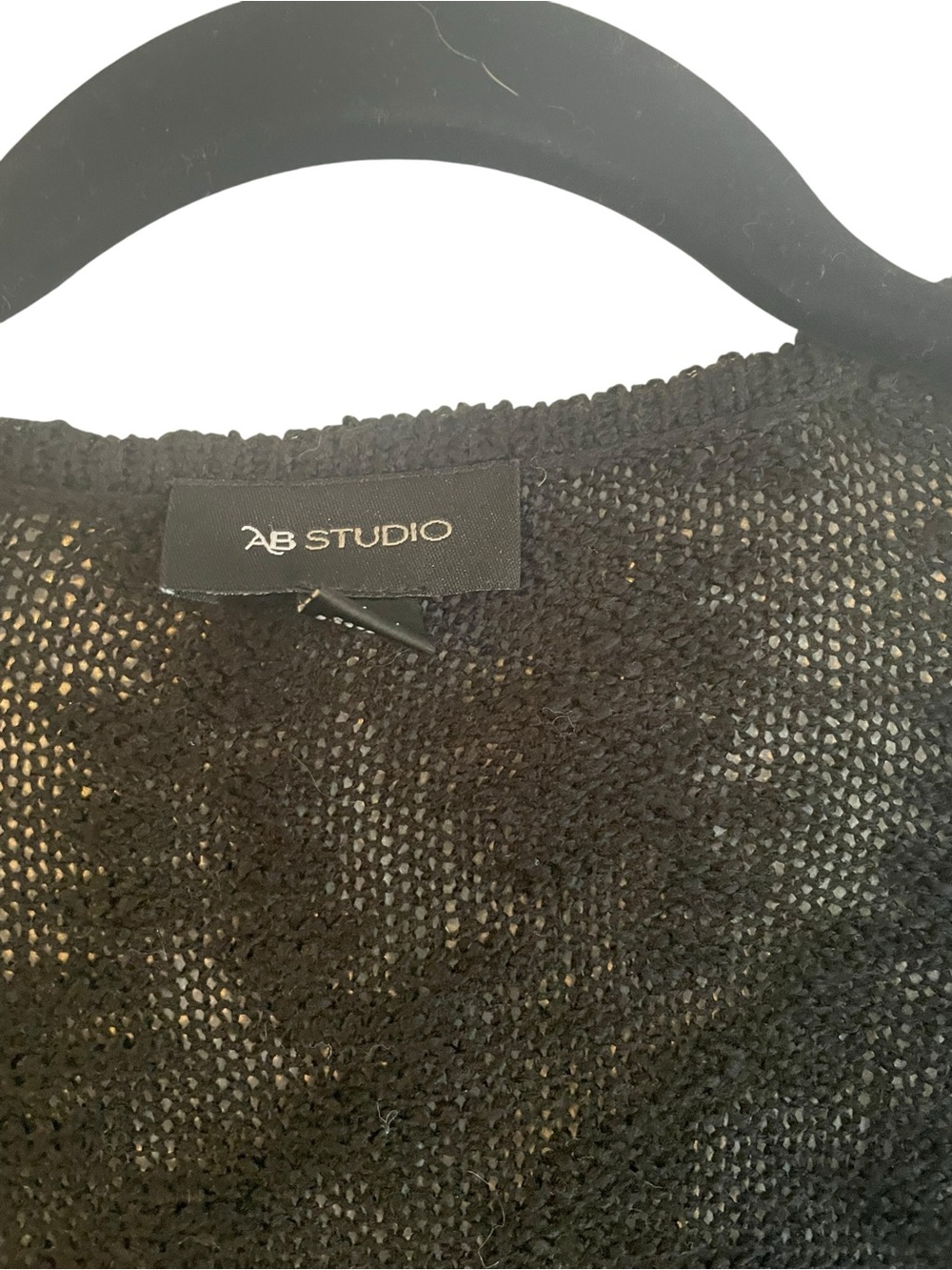 AB Studio Open-Front Long Knit Cardigan Sweater EUC - Picture 5 of 6